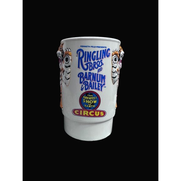 Ringling Bros. & Barnum & Bailey Circus Tiger Mug 1988 Collectible 3-D 3D - Picture 4 of 8